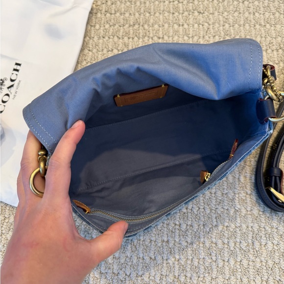 Coach Soft Tabby Shoulder Bag In Signature Denim